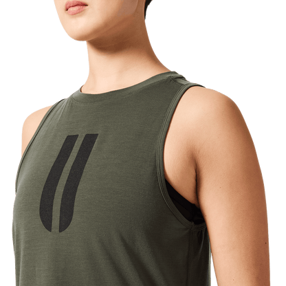 Women's Dark Army U Muscle Tank Top