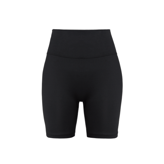 Women's Black U High-Rise Matte Short 6"