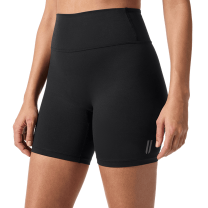 Women's Black U High-Rise Matte Short 6"