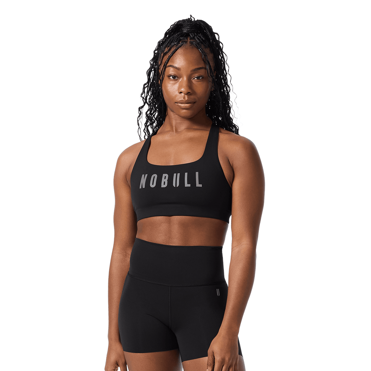 Black NOBULL Drive Racerback Sports Bra