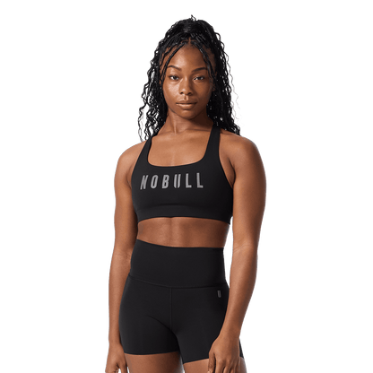 Black NOBULL Drive Racerback Sports Bra