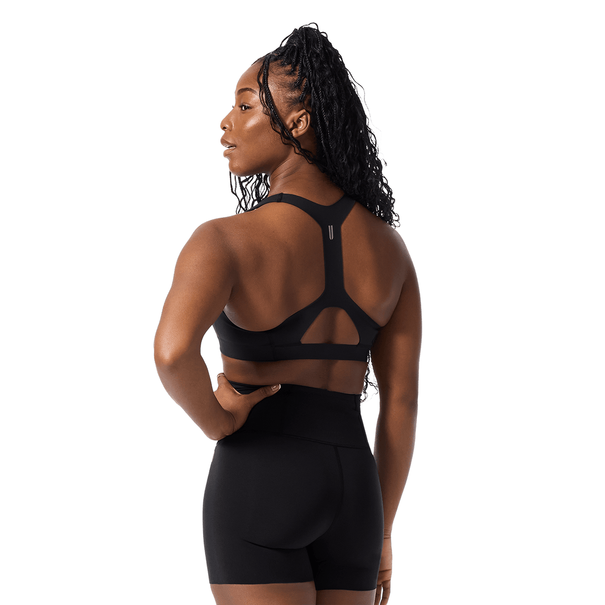 Black NOBULL Drive Racerback Sports Bra