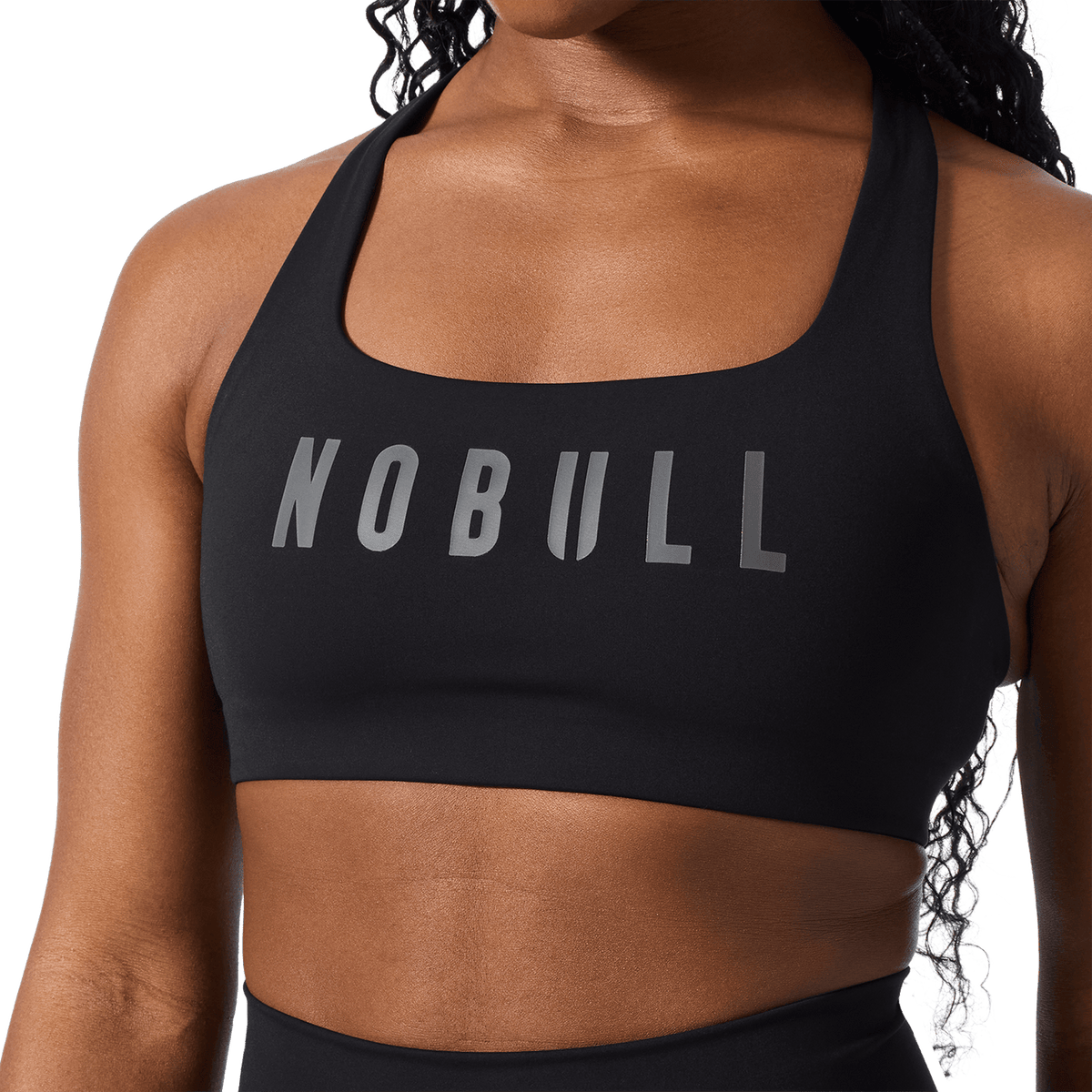 Black NOBULL Drive Racerback Sports Bra