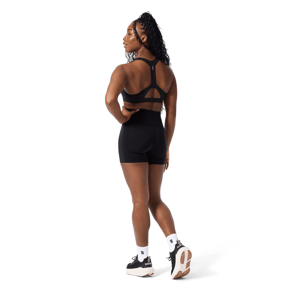 Black NOBULL Drive Racerback Sports Bra