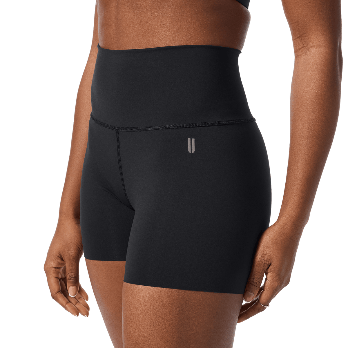 Women's Black High-Rise Drive Short 4"