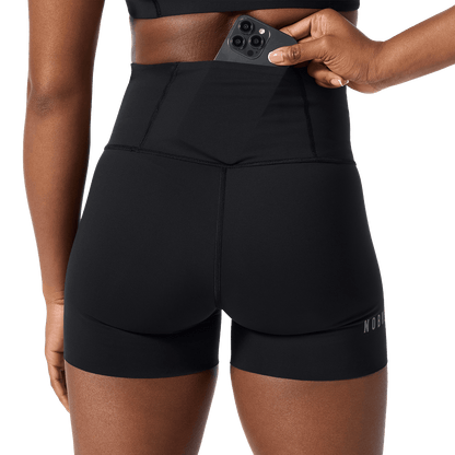 Women's Black High-Rise Drive Short 4"