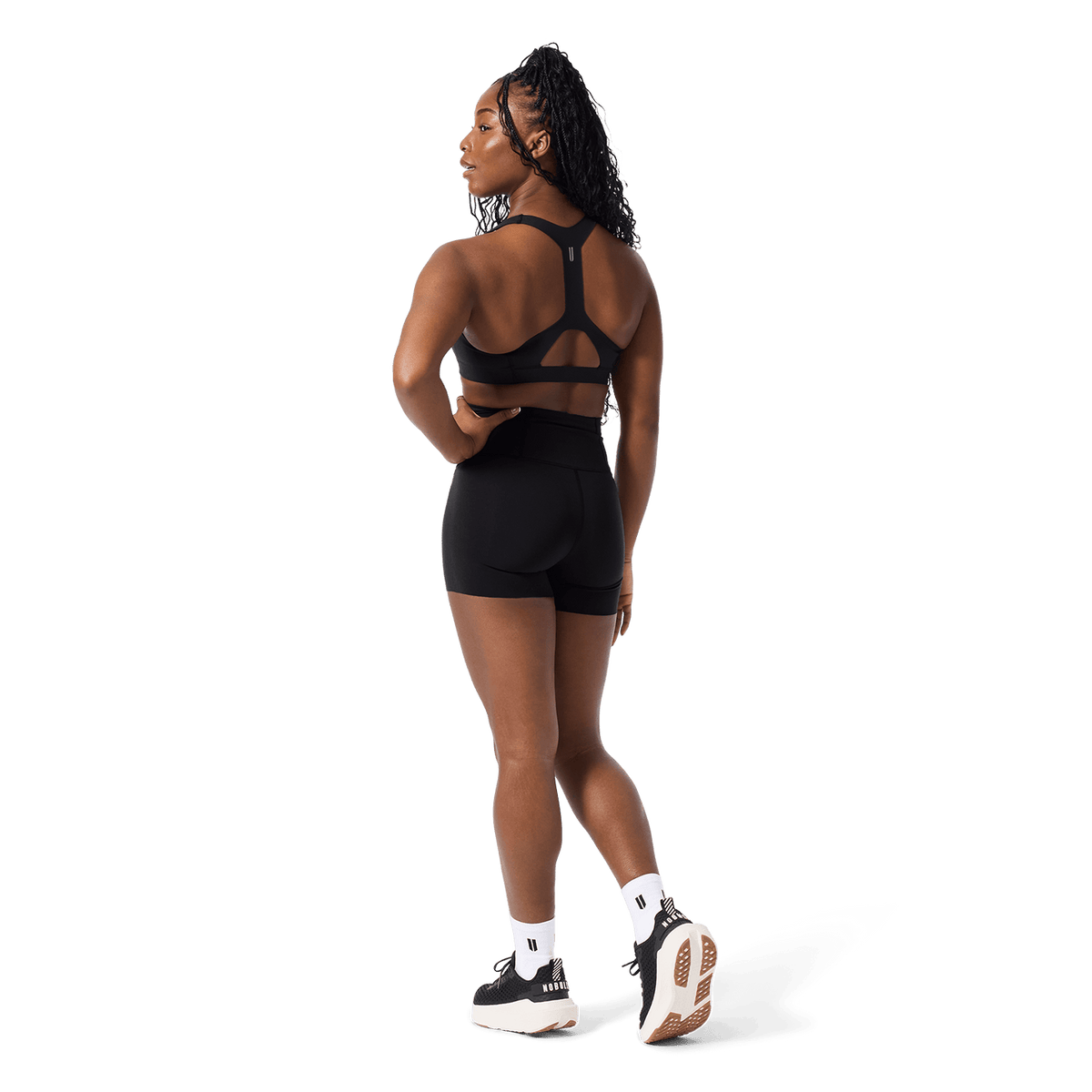 Women's Black High-Rise Drive Short 4"