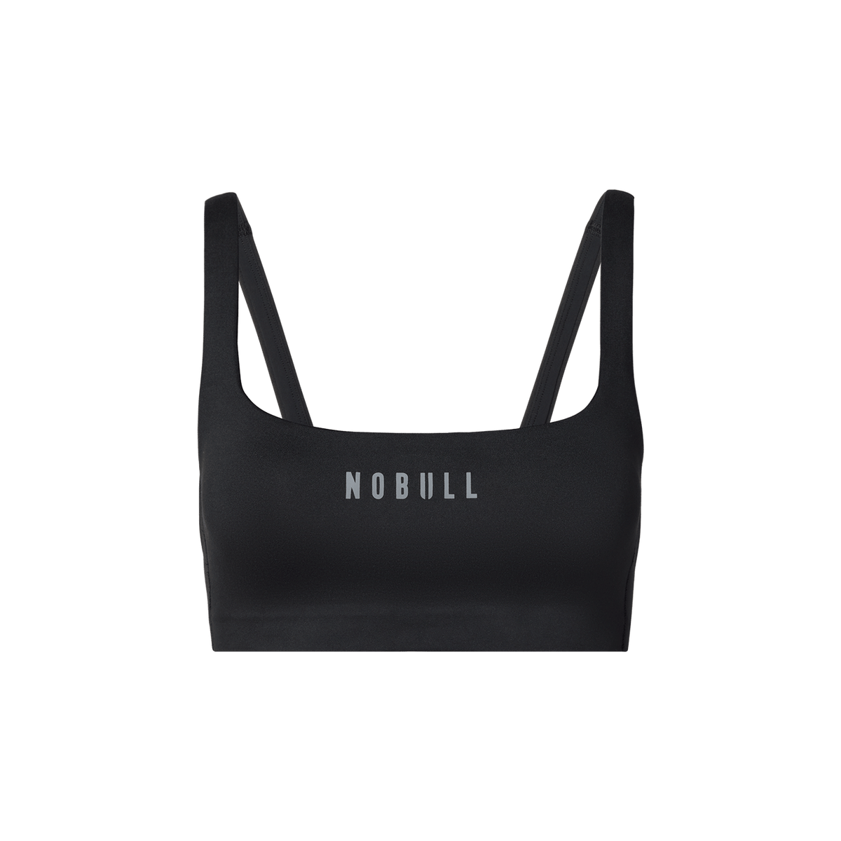 Black NOBULL Matte Square Neck Sports Bra