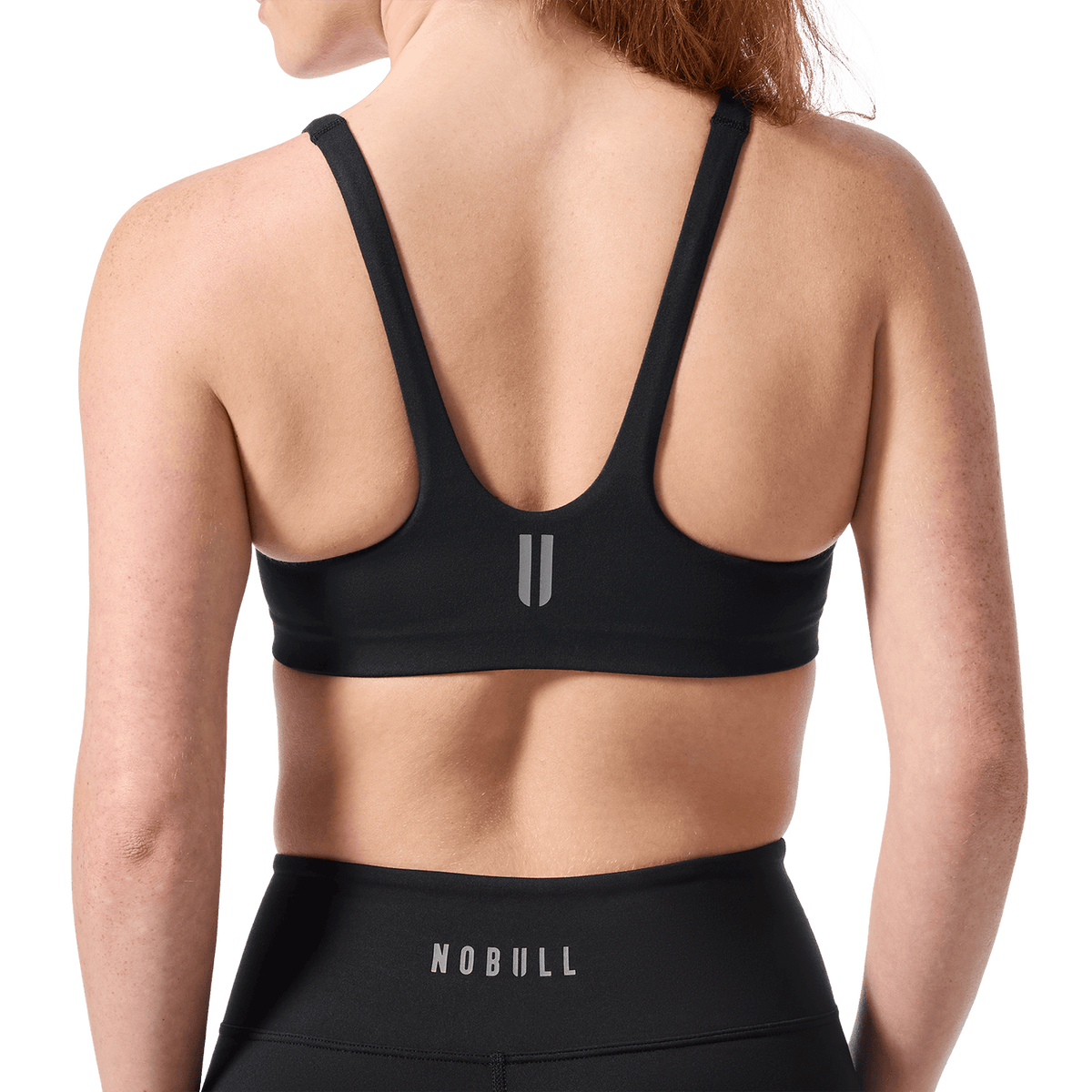 Black NOBULL Matte Square Neck Sports Bra