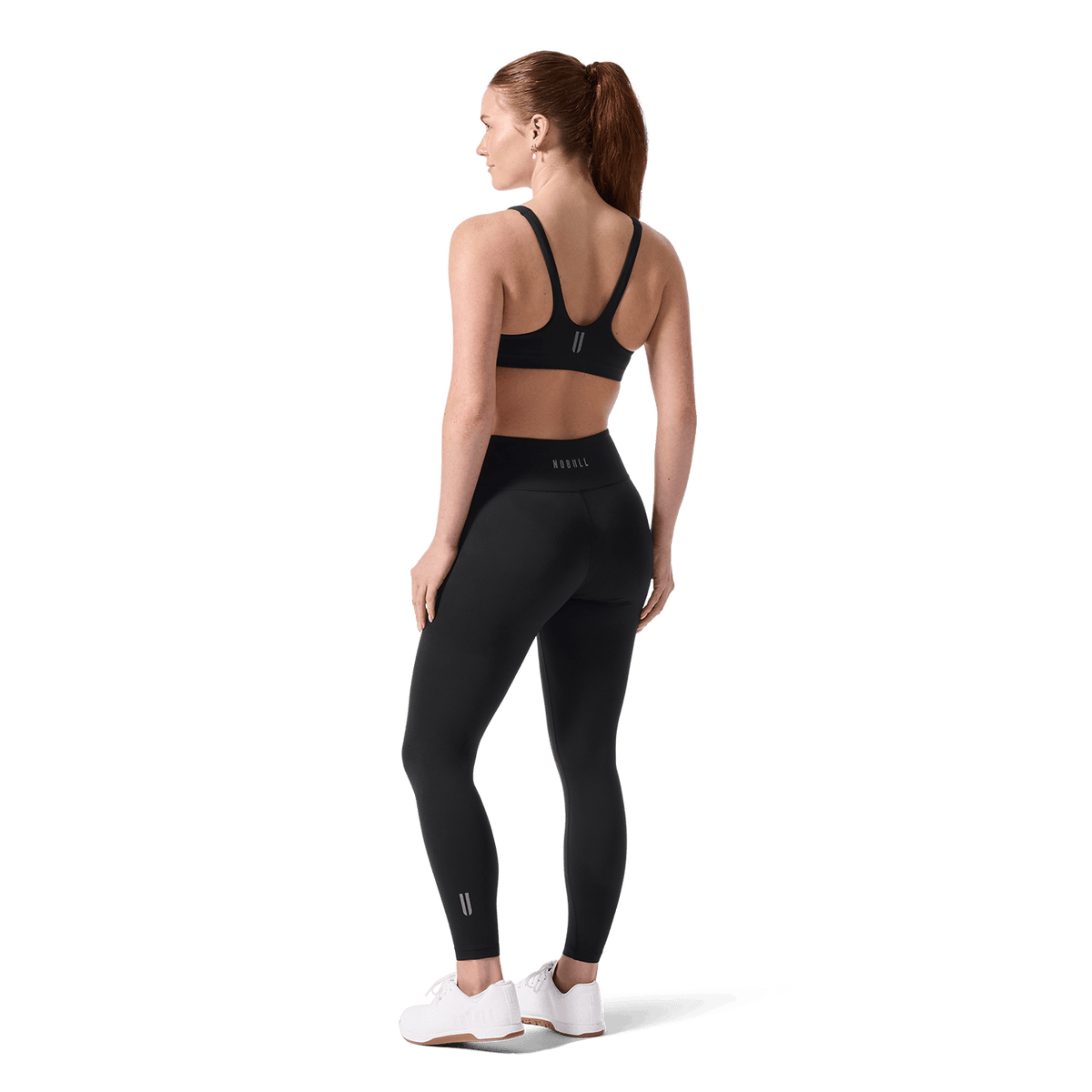 Black NOBULL Matte Square Neck Sports Bra