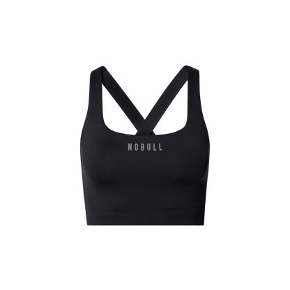 Black NOBULL Drive Longline Sports Bra
