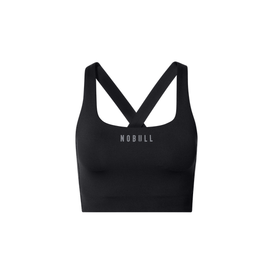 Black NOBULL Drive Longline Sports Bra