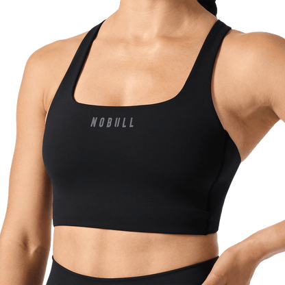 Black NOBULL Drive Longline Sports Bra