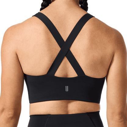 Black NOBULL Drive Longline Sports Bra