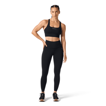 Black NOBULL Drive Longline Sports Bra