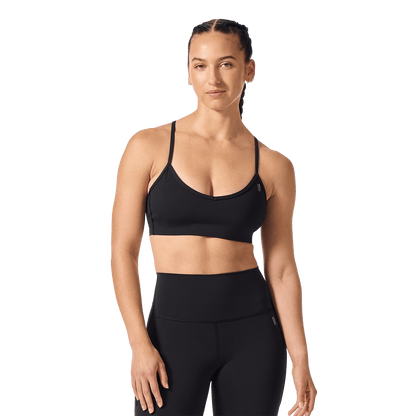 Black Drive Thin Strap Sports Bra