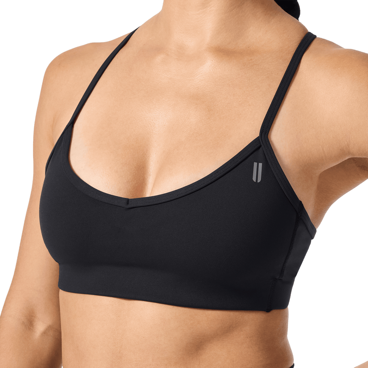 Black Drive Thin Strap Sports Bra