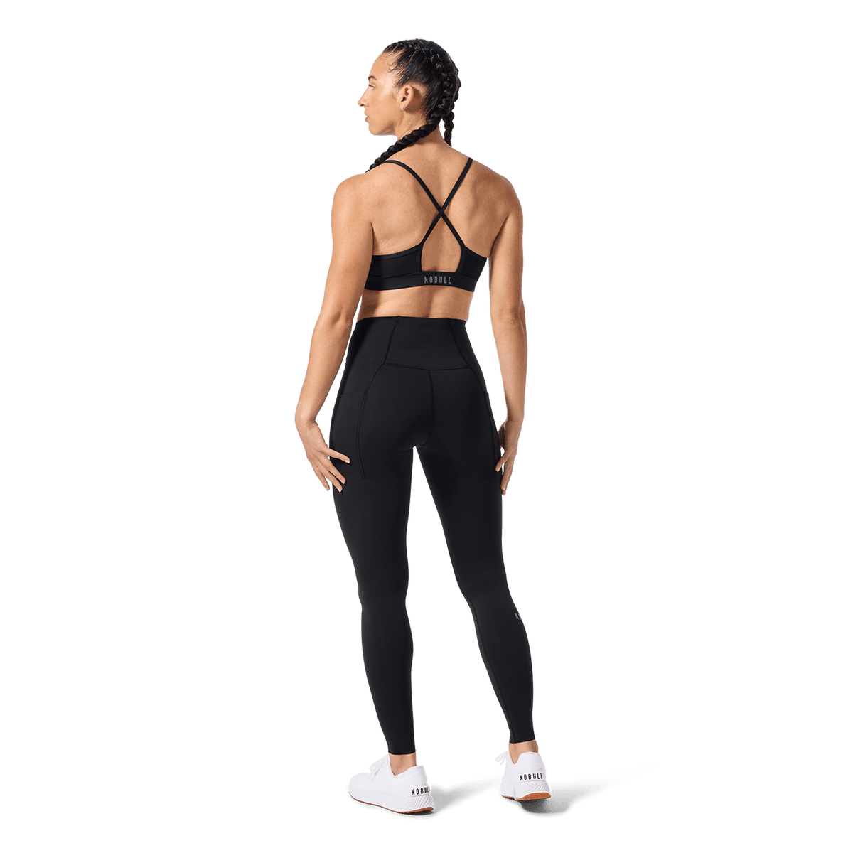 Black Drive Thin Strap Sports Bra