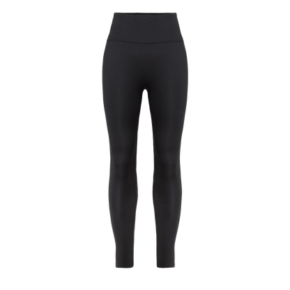 Women's Black U High-Rise Matte Tights 25"