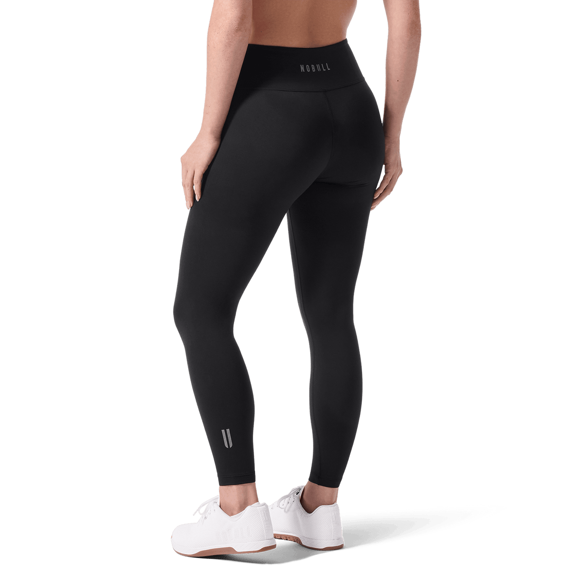 Women's Black U High-Rise Matte Tights 25"