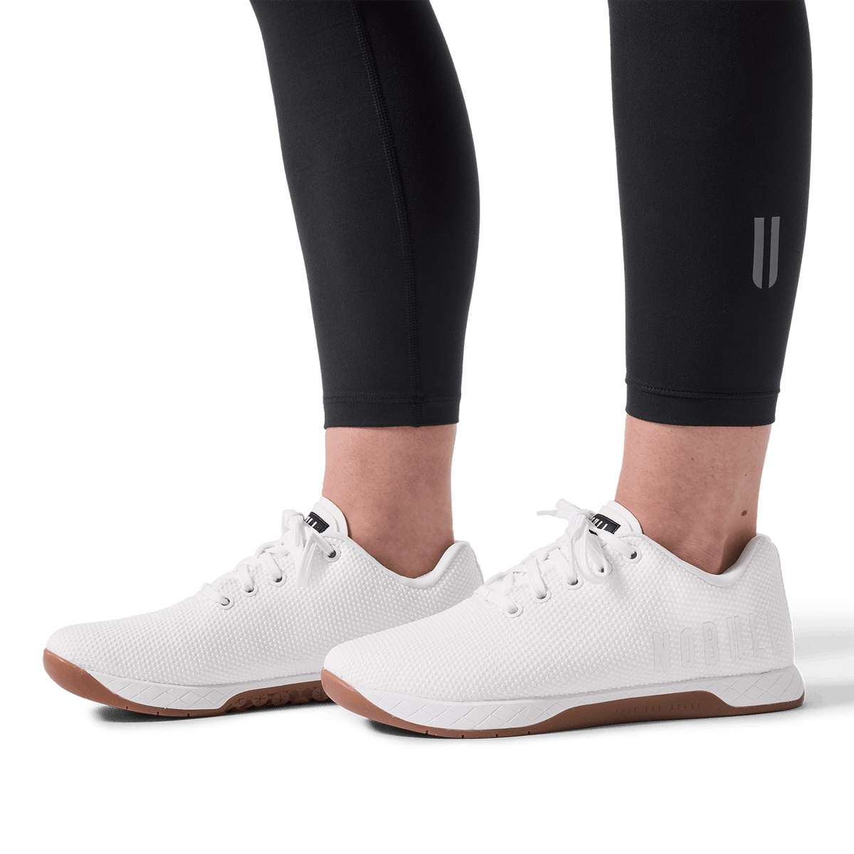 Women's Black U High-Rise Matte Tights 25"