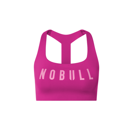 Vivid Fuchsia NOBULL Drive Racerback Sports Bra