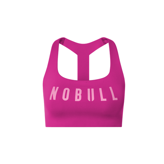 Vivid Fuchsia NOBULL Drive Racerback Sports Bra