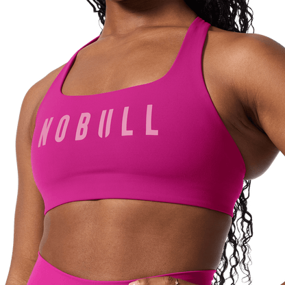 Vivid Fuchsia NOBULL Drive Racerback Sports Bra