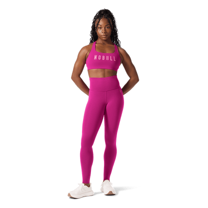Vivid Fuchsia NOBULL Drive Racerback Sports Bra