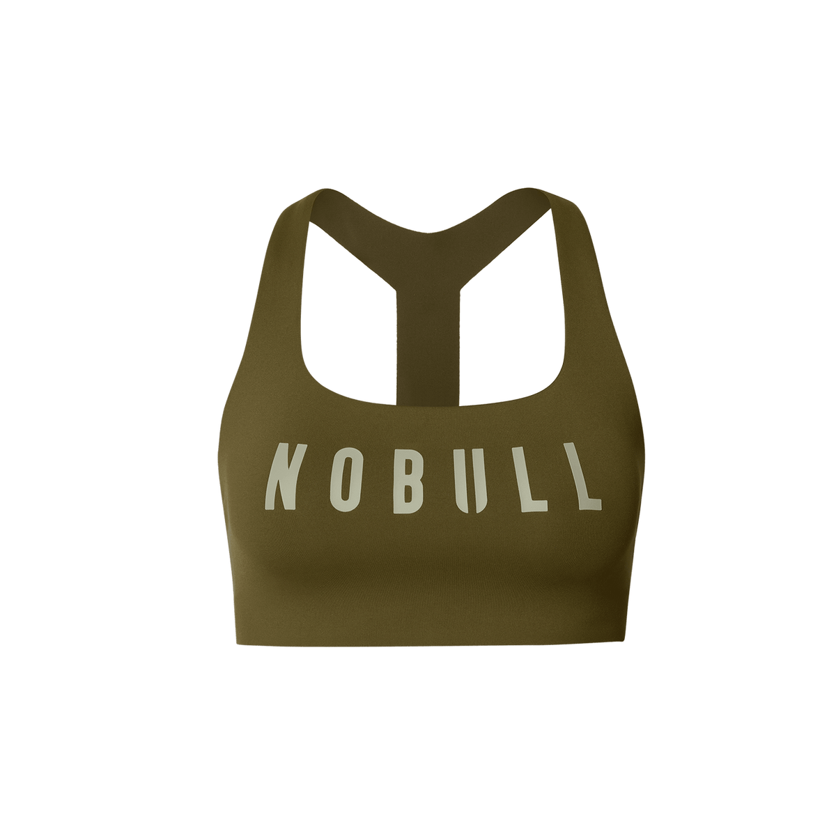 Tactical Green NOBULL Drive Racerback Sports Bra