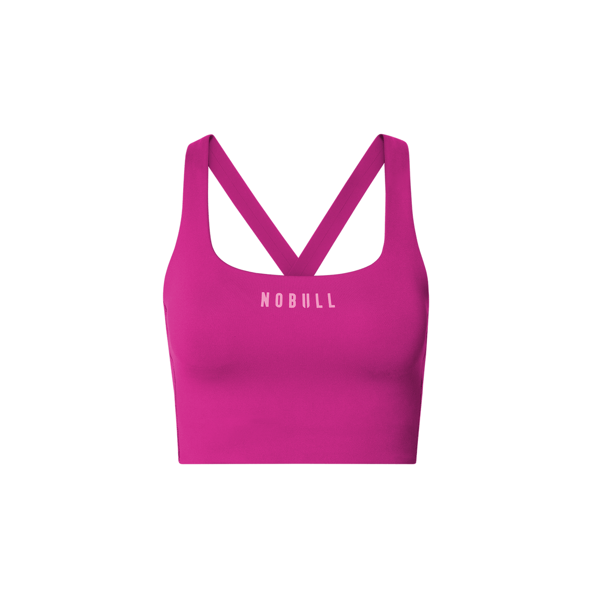 Vivid Fuchsia NOBULL Drive Longline Sports Bra