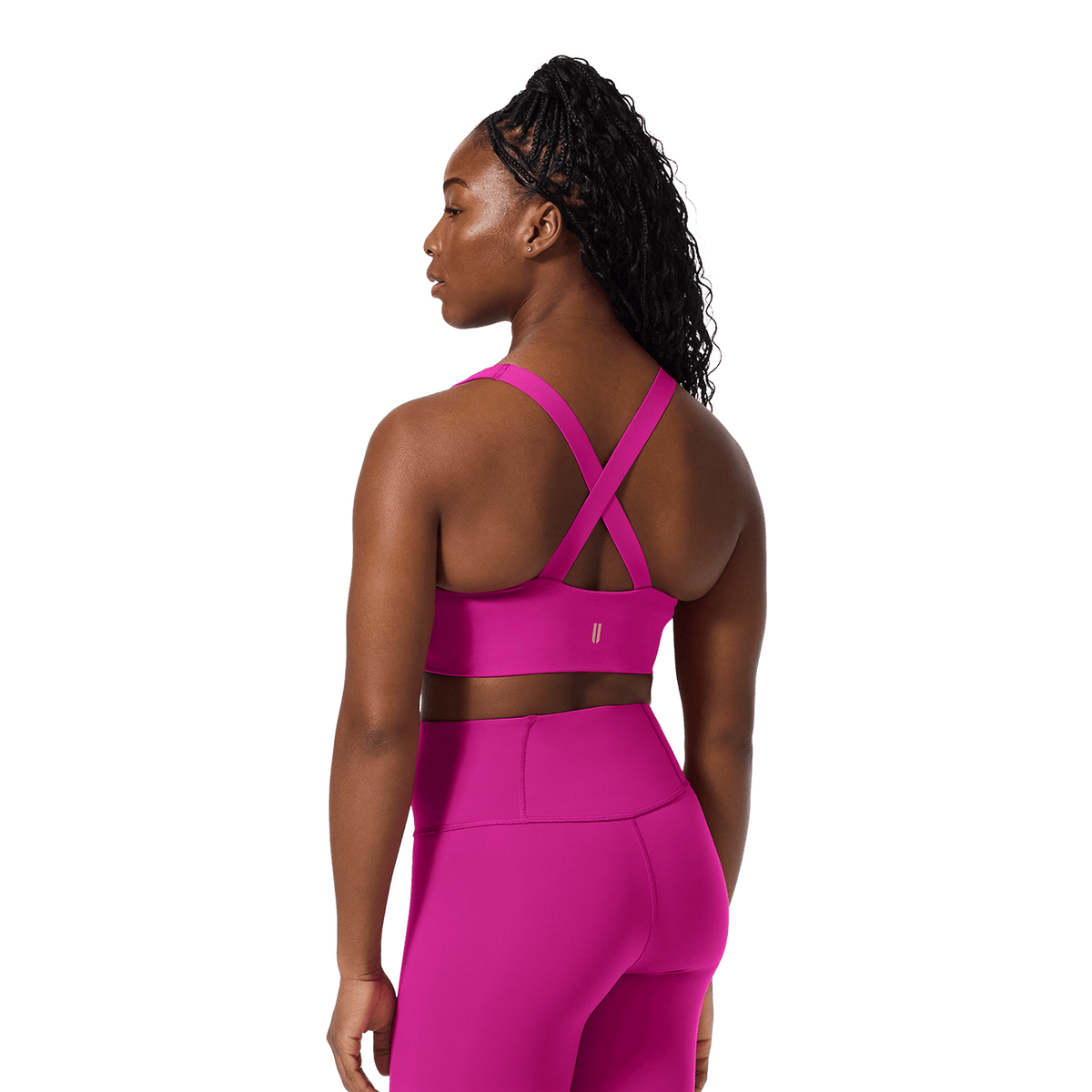 Vivid Fuchsia NOBULL Drive Longline Sports Bra