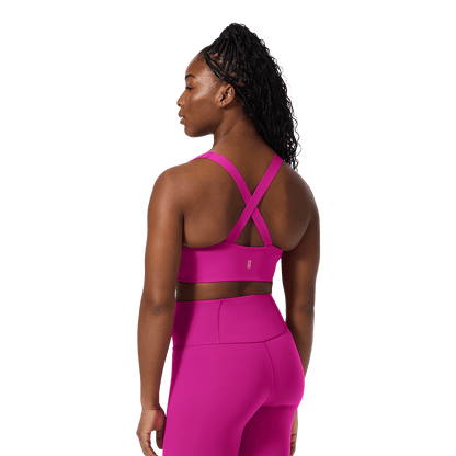 Vivid Fuchsia NOBULL Drive Longline Sports Bra