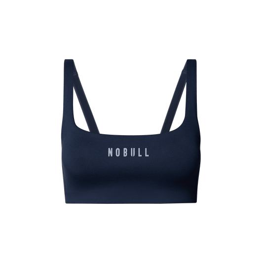 Night Navy NOBULL Matte Square Neck Sports Bra