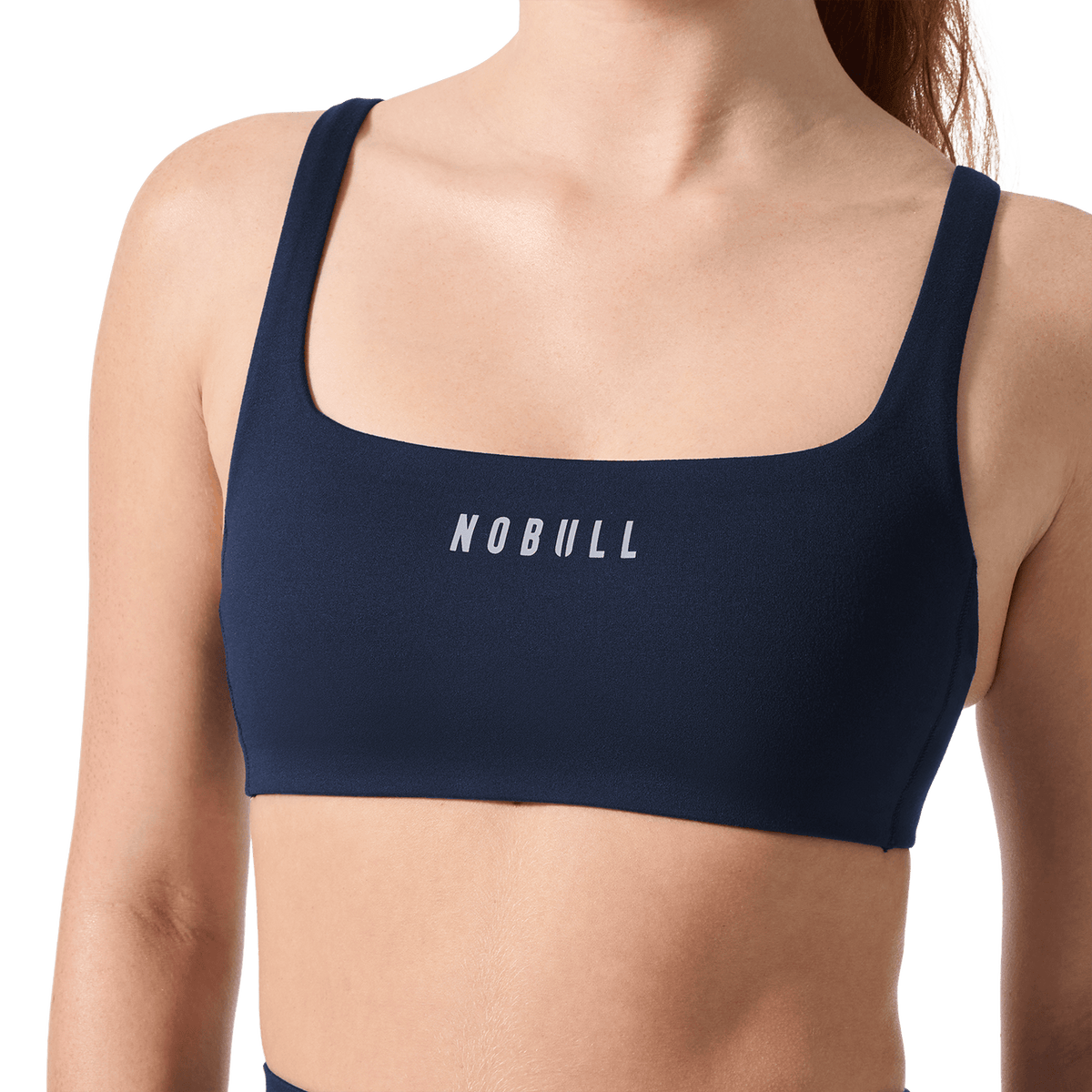 Night Navy NOBULL Matte Square Neck Sports Bra