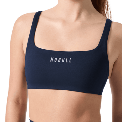 Night Navy NOBULL Matte Square Neck Sports Bra