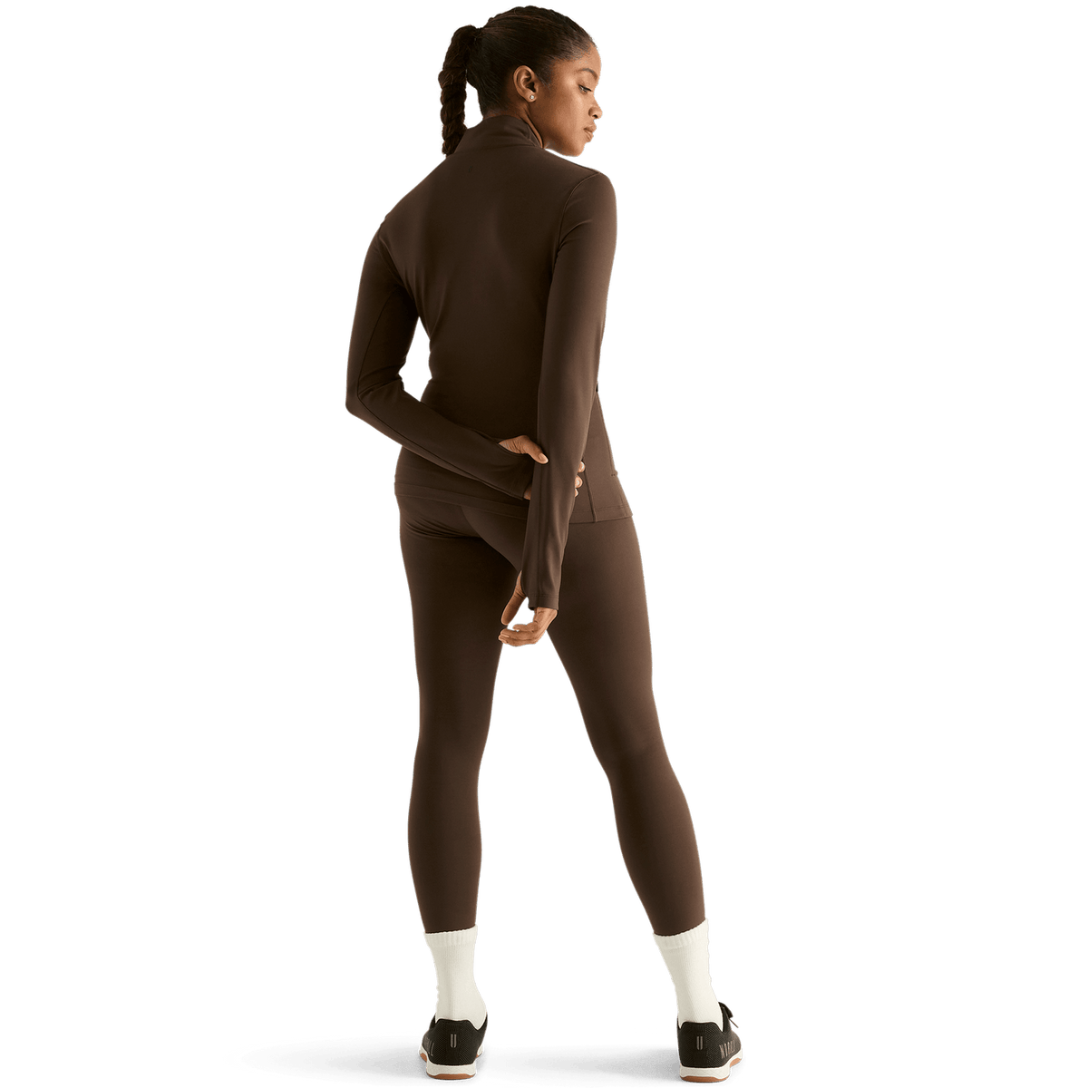 Women's Chocolate 25" High-Rise Matte Leggings