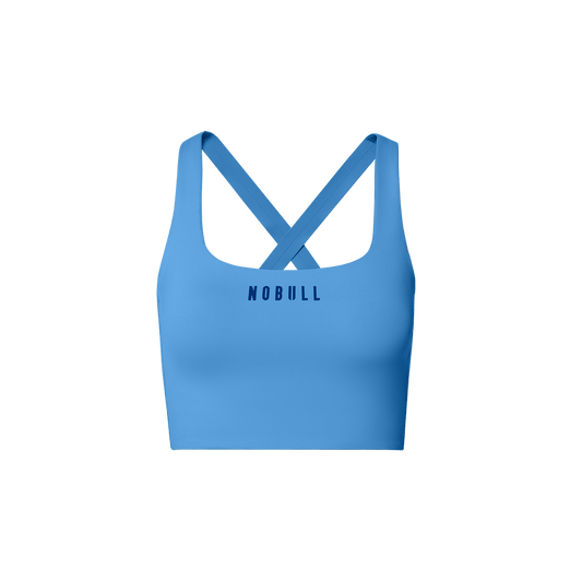 Light Blue NOBULL Drive Longline Sports Bra