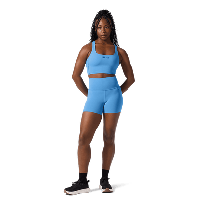 Light Blue NOBULL Drive Longline Sports Bra