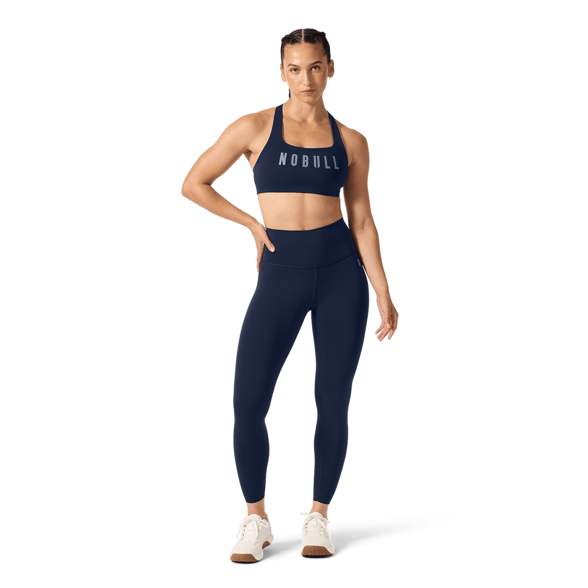 Night Navy NOBULL Drive Racerback Sports Bra