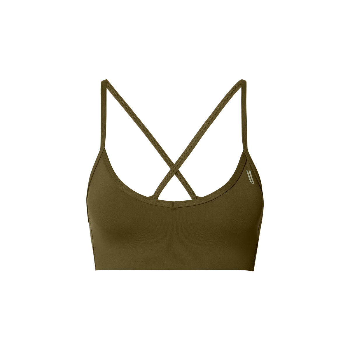 Tactical Green Drive Thin Strap Sports Bra