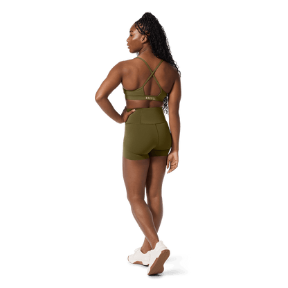 Tactical Green Drive Thin Strap Sports Bra