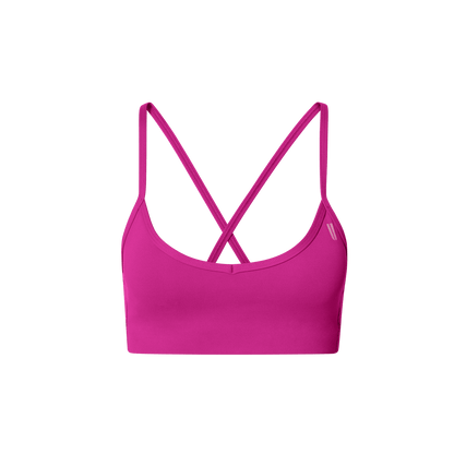 Vivid Fuchsia Drive Thin Strap Sports Bra