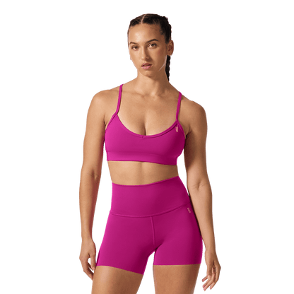 Vivid Fuchsia Drive Thin Strap Sports Bra