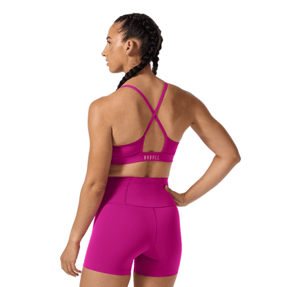 Vivid Fuchsia Drive Thin Strap Sports Bra