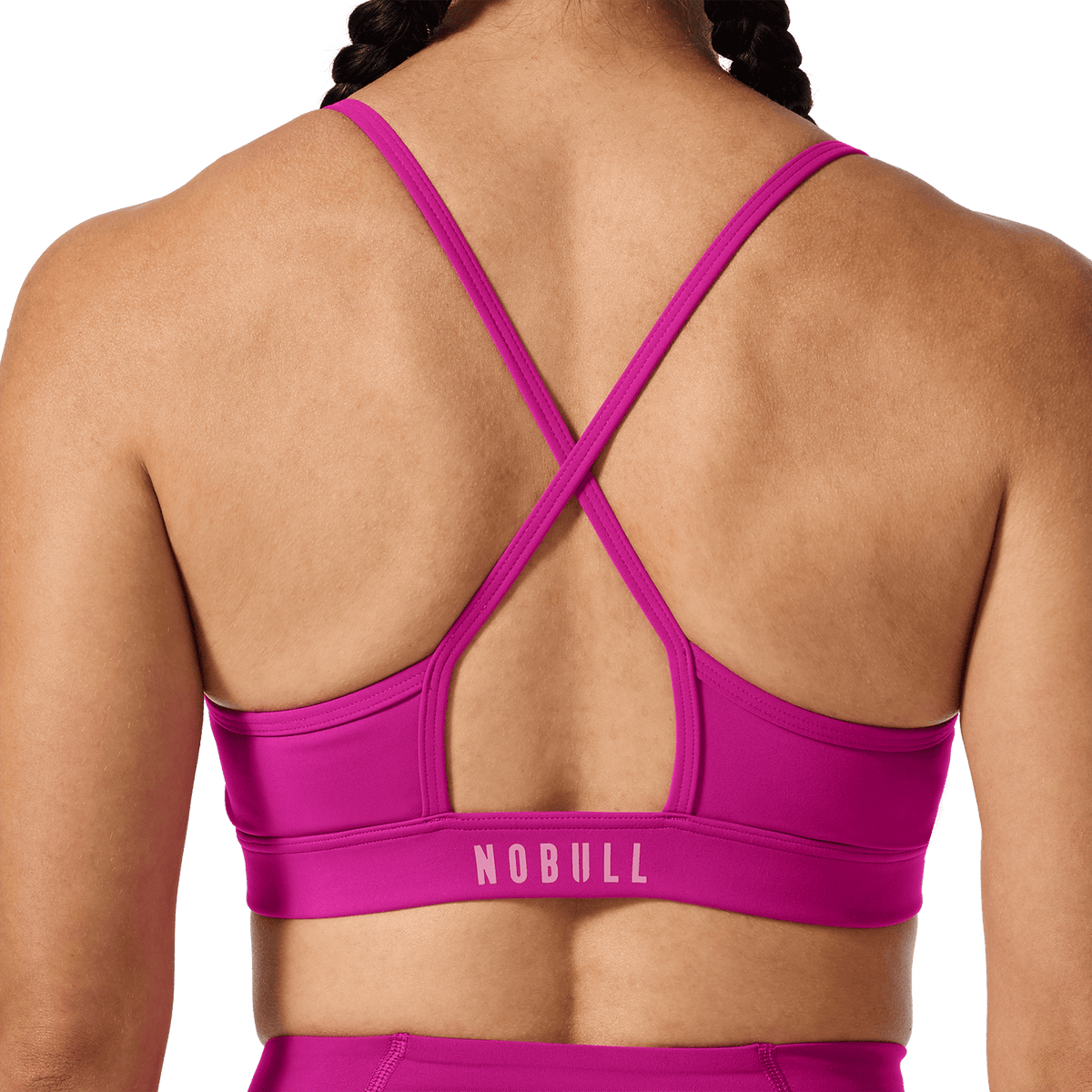 Vivid Fuchsia Drive Thin Strap Sports Bra