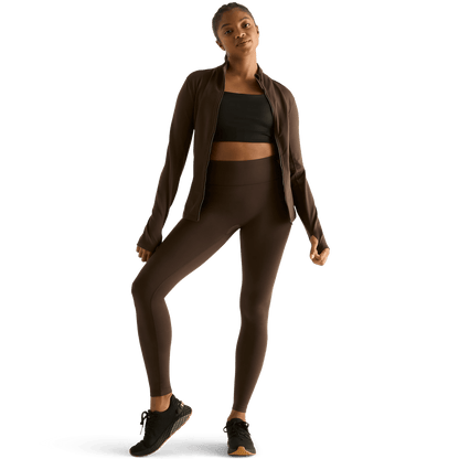 Women's Chocolate 28" High-Rise Matte Leggings