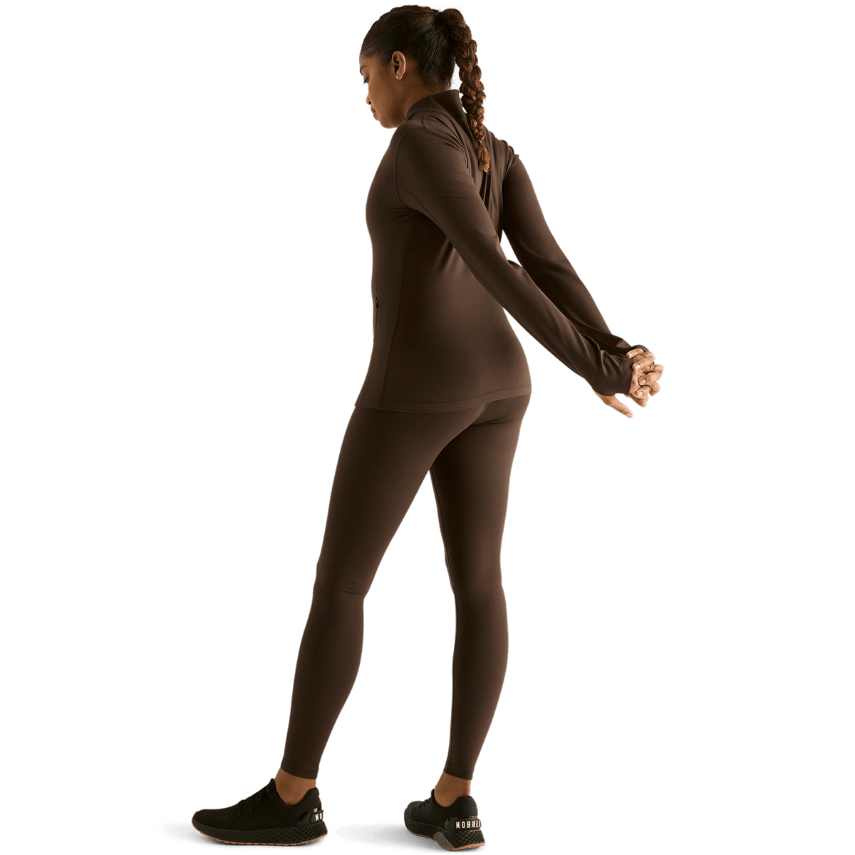 Women's Chocolate 28" High-Rise Matte Leggings