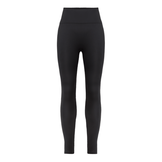 Women's Black U High-Rise Matte Tights