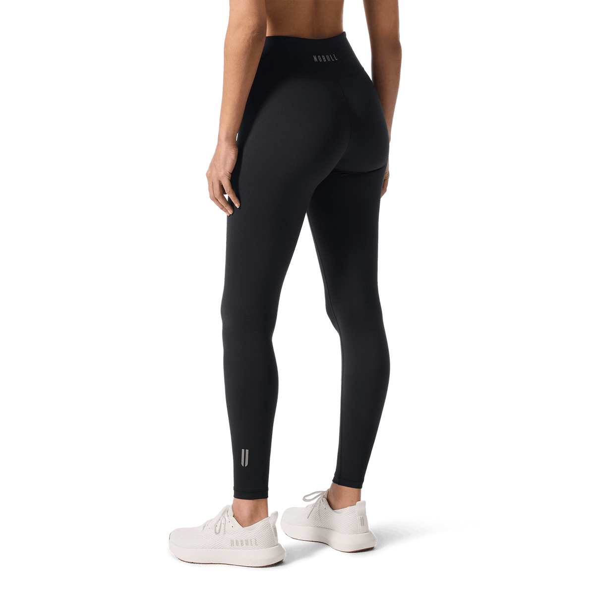 Women's Black U High-Rise Matte Tights
